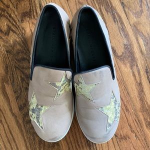 Stella McCartney sand color Platform Sneakers